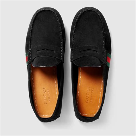 gucci driving shoes suede|Gucci driving shoes men.